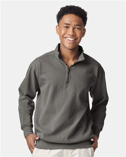 Unisex Garment-Dyed Quarter-Zip Sweatshirt