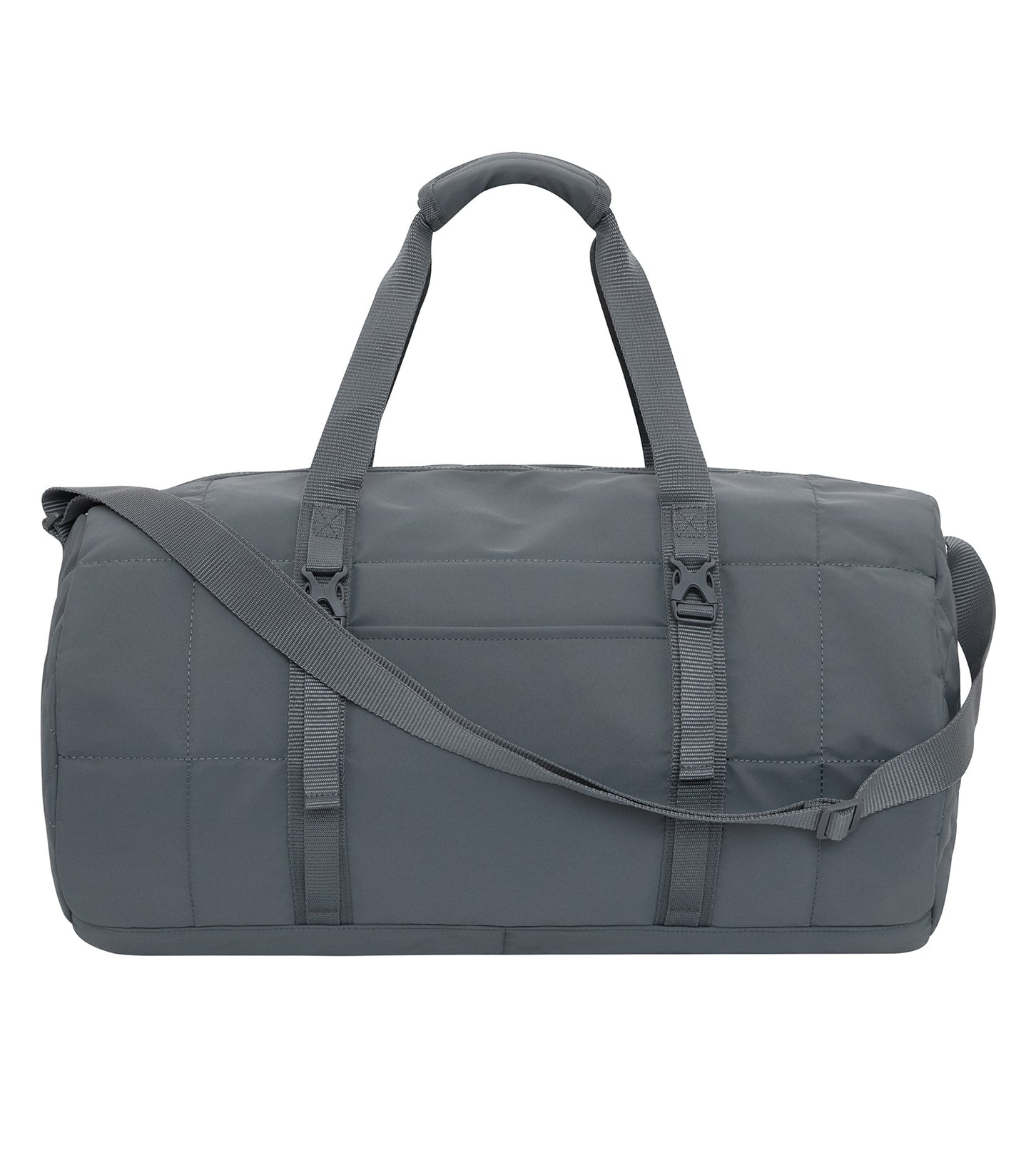 KOI&reg; MATTE QUILTED BARREL DUFFEL. 27L