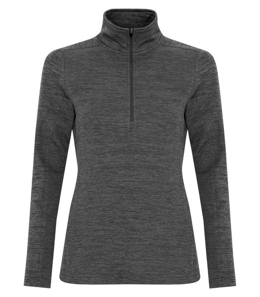 ATC™ DYNAMIC HEATHER FLEECE 1/2 ZIP LADIES' SWEATSHIRT